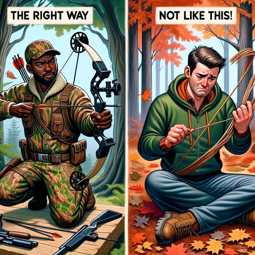 bow maintenance illustration